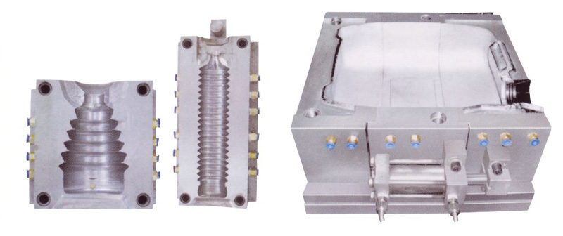 Moldes de soplado para máquinas de moldeo por soplado de extrusión