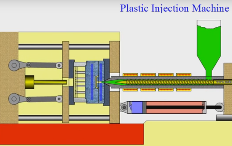 Inject Molten Plastic to Mould