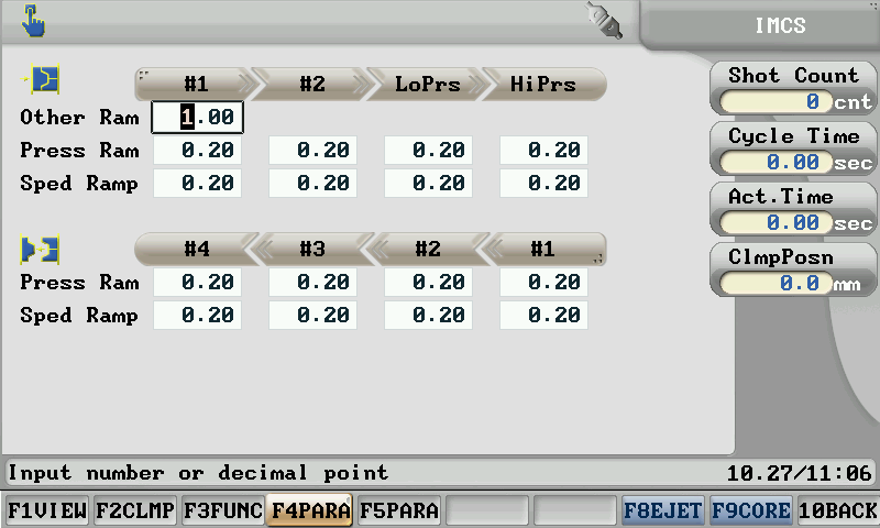 f4-parameters-for-mold-open-and-close-setting-screen-on-powerjet-inejction-molding-machine