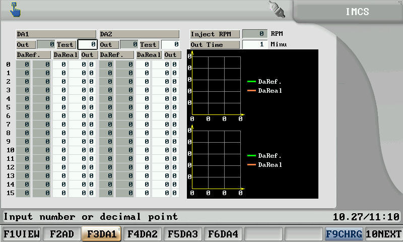 Data Adjustment Settings of Injection Molding Machine