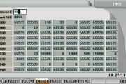 Internal data on injection molding machine