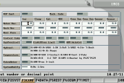 System control screen on injection molding machines